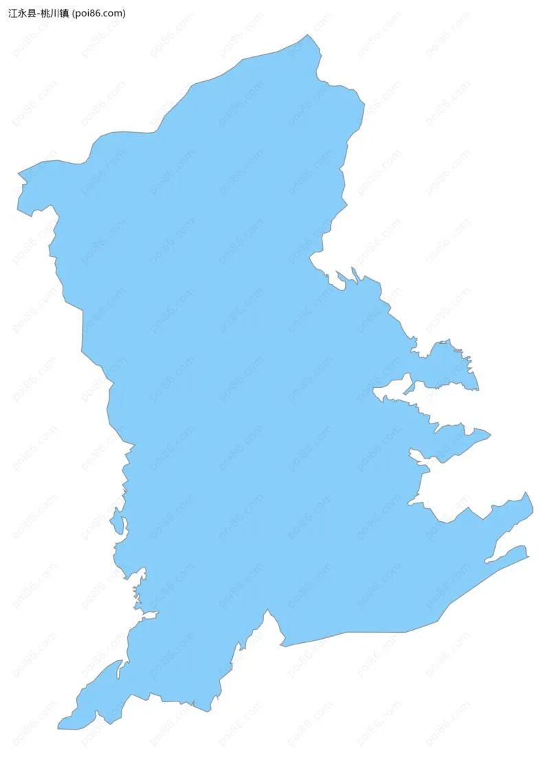 桃川镇边界地图
