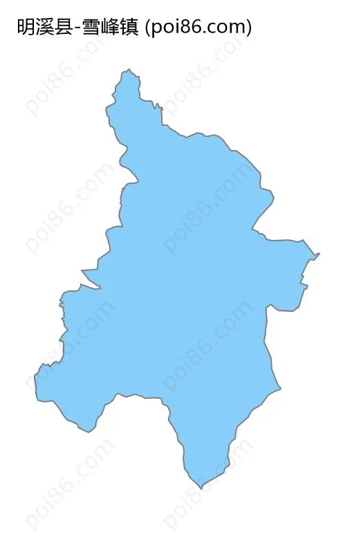 雪峰镇边界地图