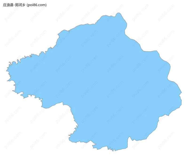 郑河乡边界地图