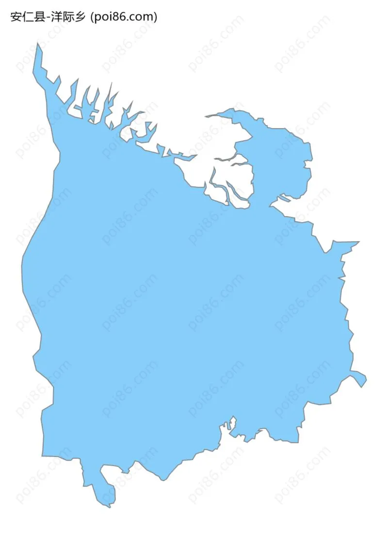 洋际乡边界地图