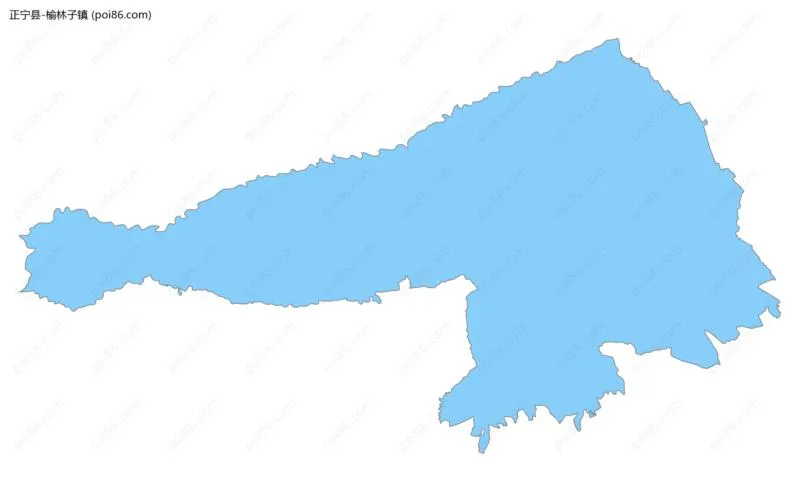 榆林子镇边界地图