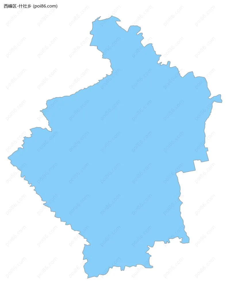 什社乡边界地图