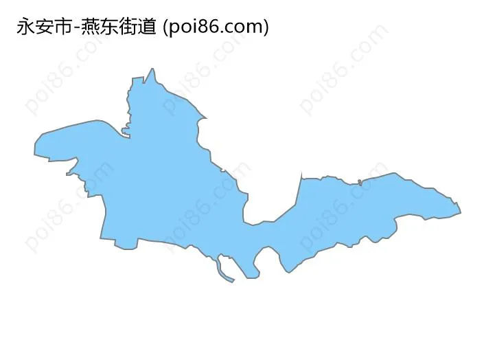 燕东街道边界地图
