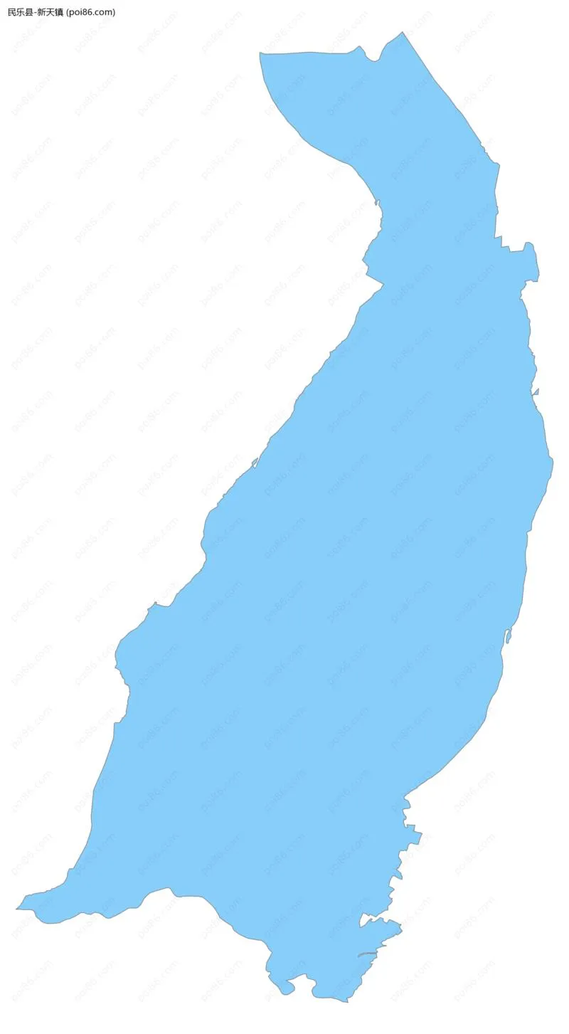 新天镇边界地图