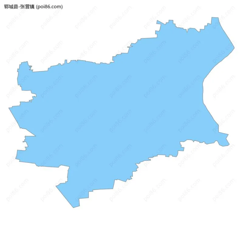 张营镇边界地图