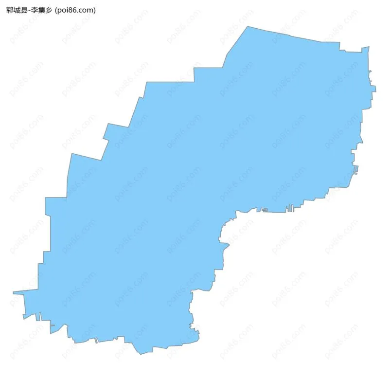 李集乡边界地图