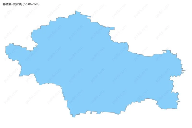 武安镇边界地图