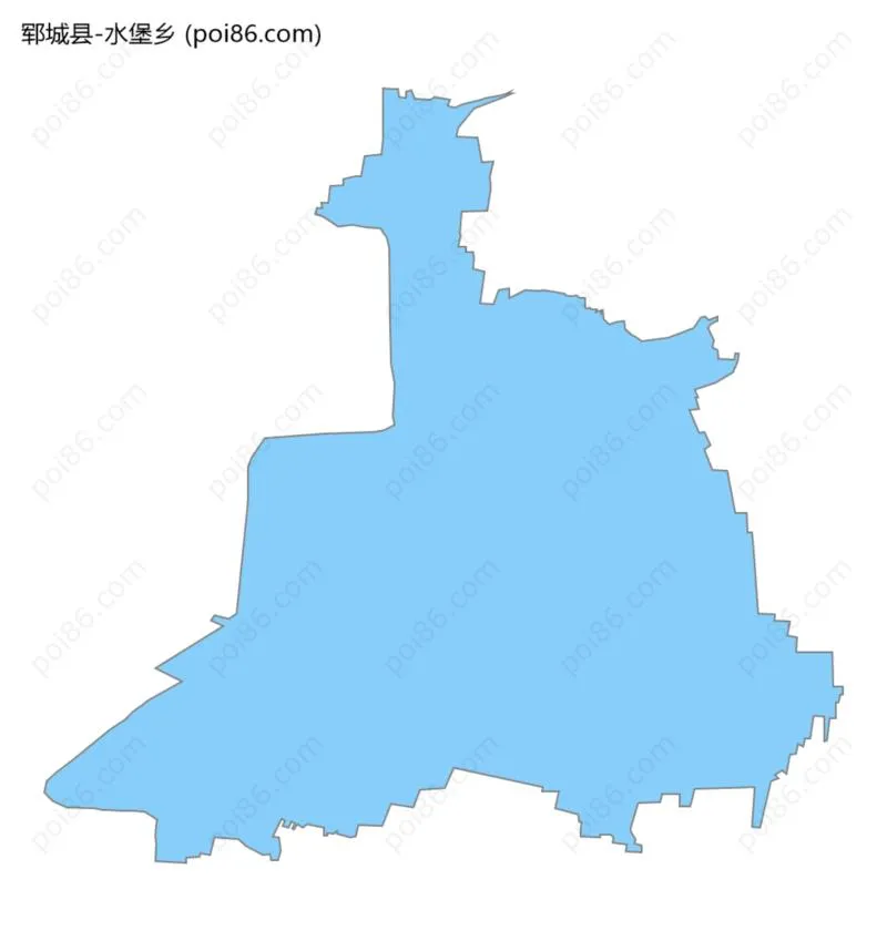 水堡乡边界地图