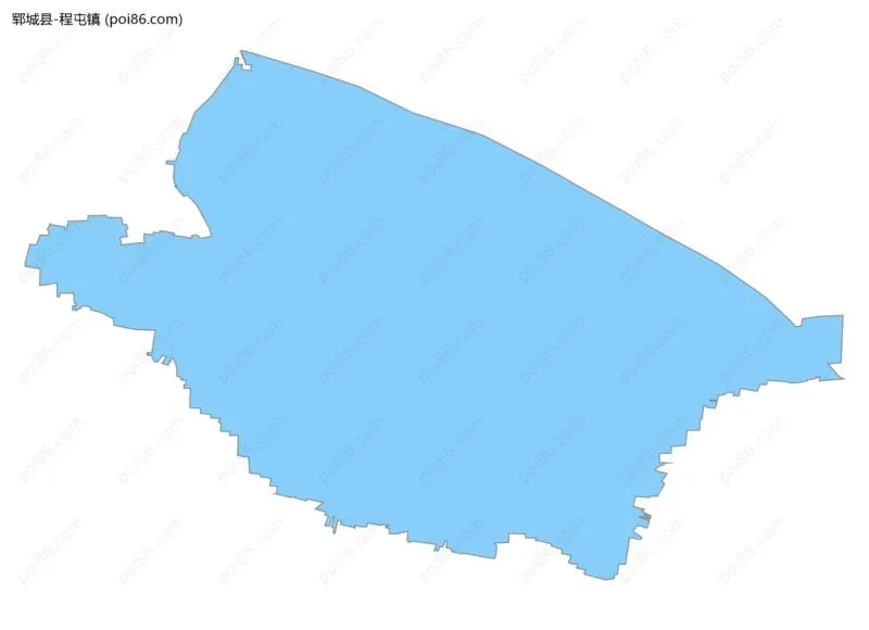 程屯镇边界地图