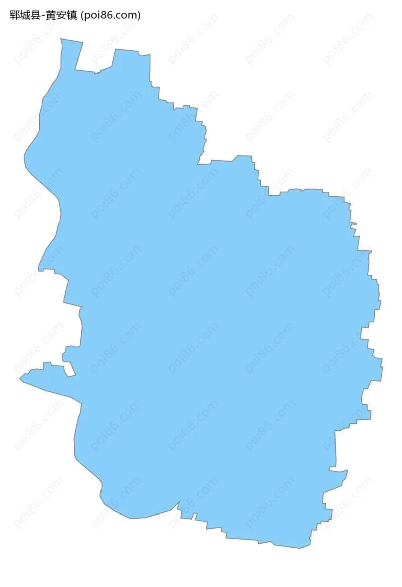 黄安镇边界地图