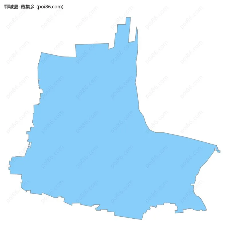 黄集乡边界地图