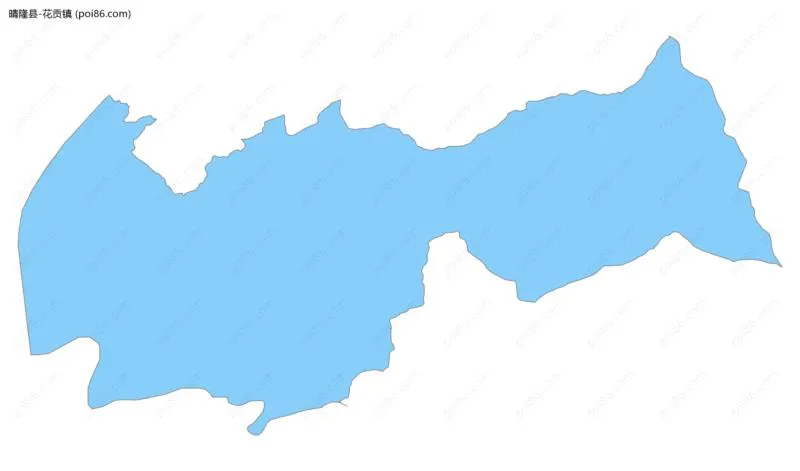 花贡镇边界地图