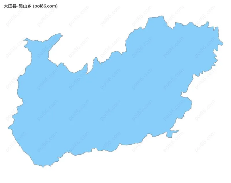 吴山乡边界地图