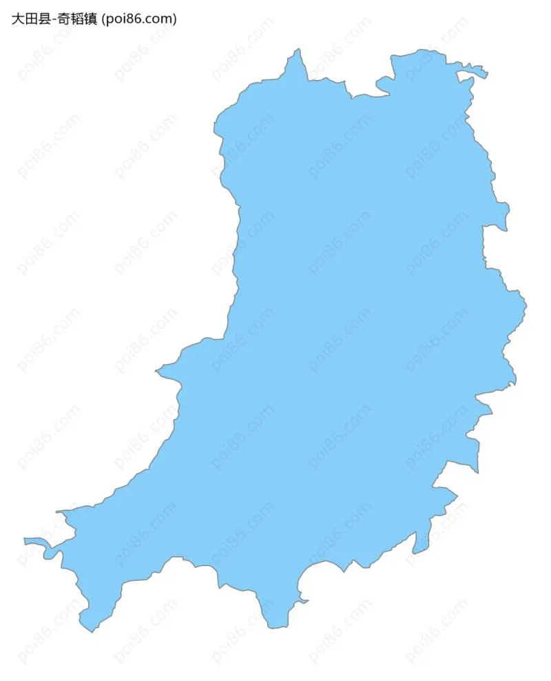 奇韬镇边界地图