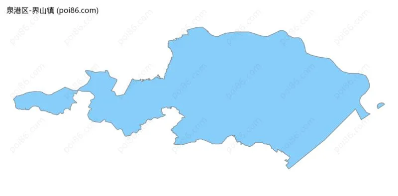 界山镇边界地图