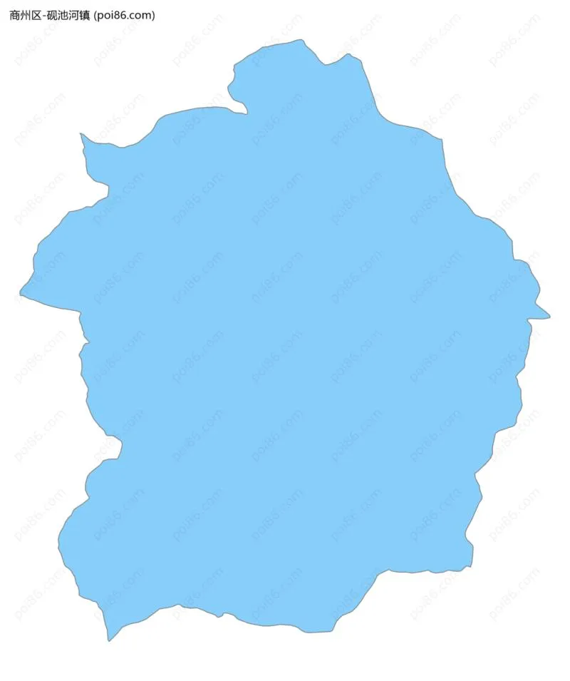 砚池河镇边界地图