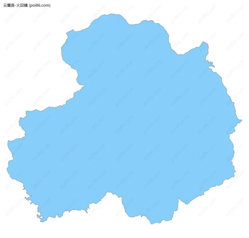 火田镇边界地图