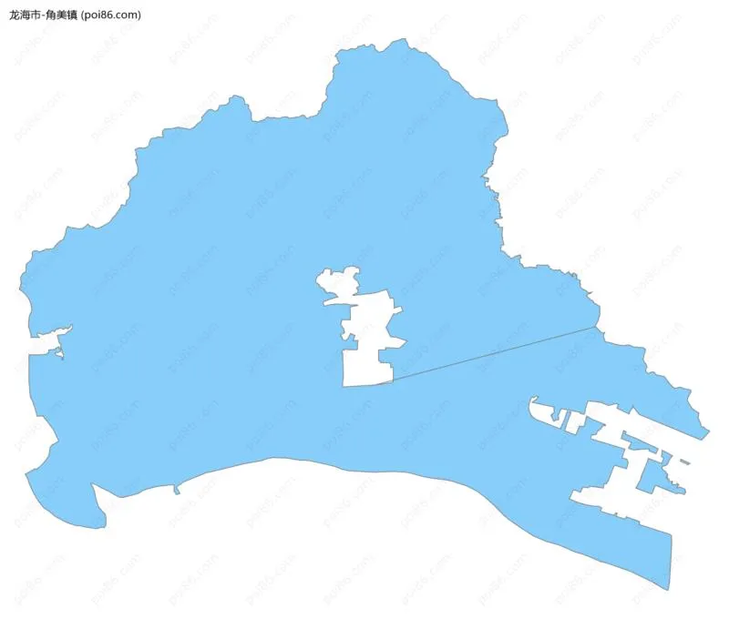 角美镇边界地图