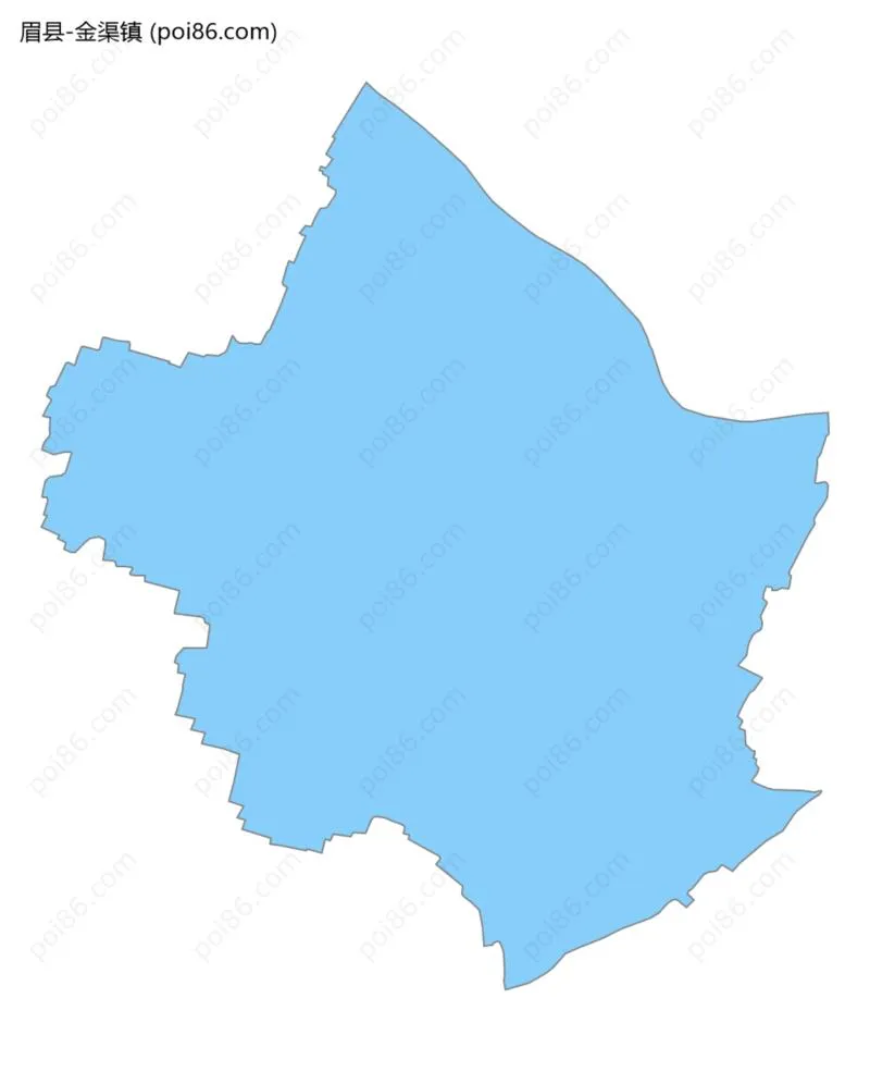 金渠镇边界地图