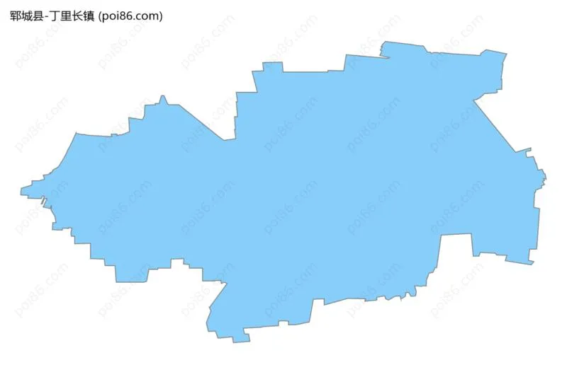 丁里长镇边界地图