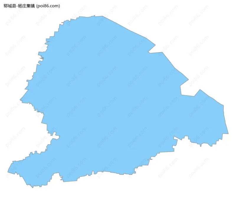 杨庄集镇边界地图