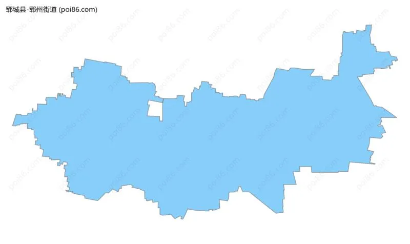 郓州街道边界地图