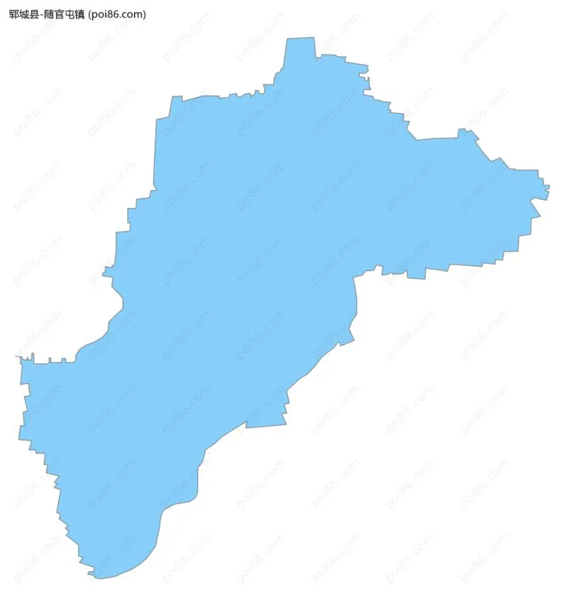 随官屯镇边界地图