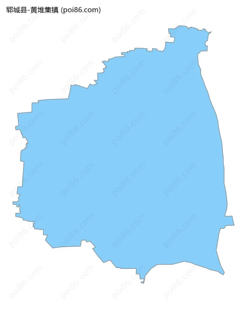 黄堆集镇边界地图