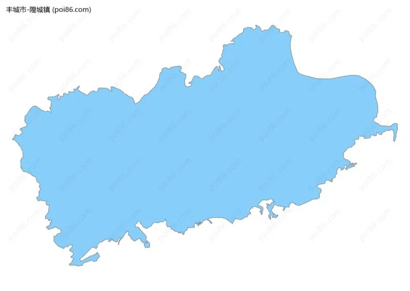 隍城镇边界地图