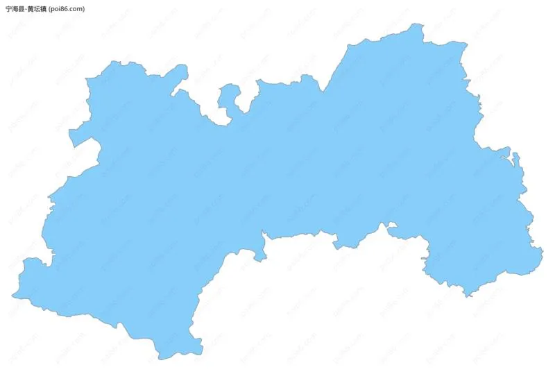 黄坛镇边界地图