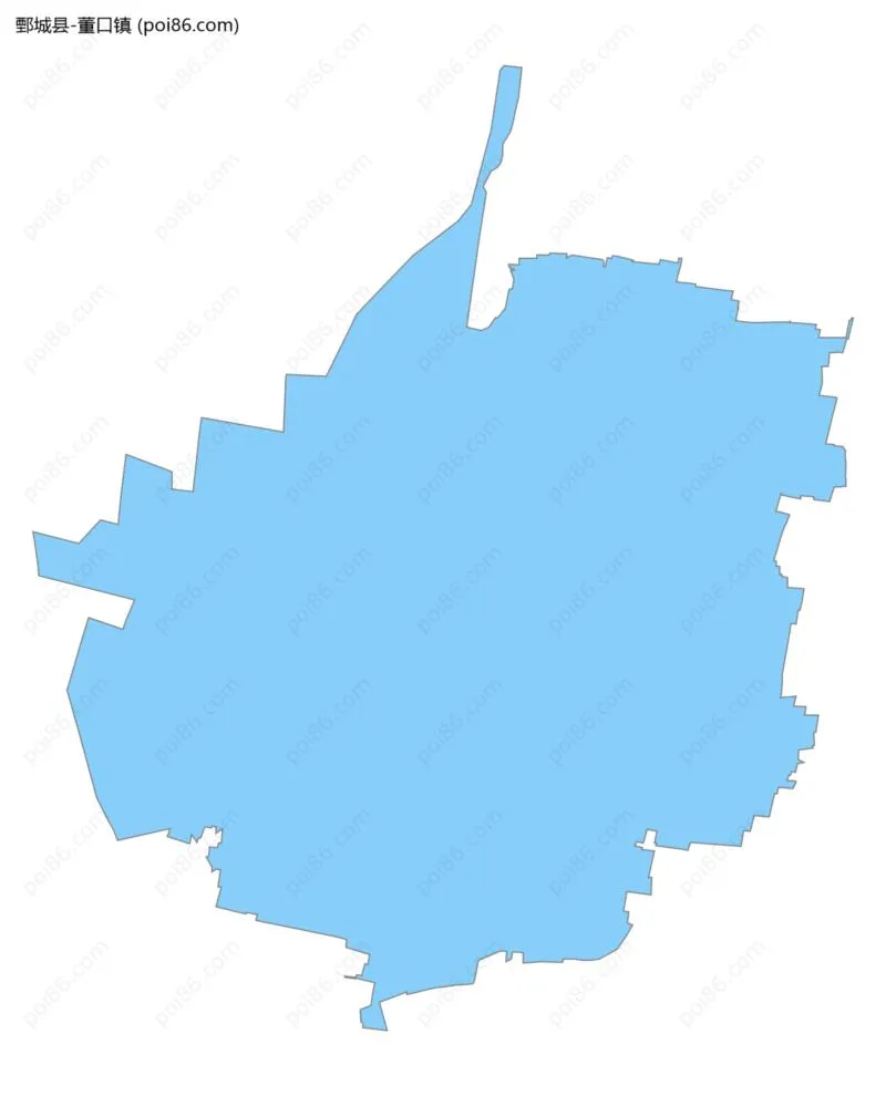 董口镇边界地图