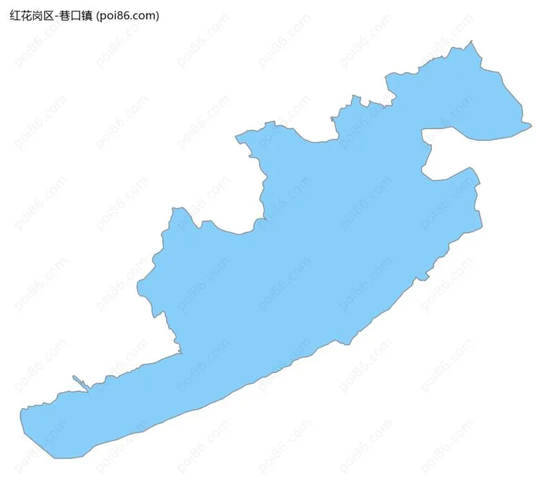 巷口镇边界地图