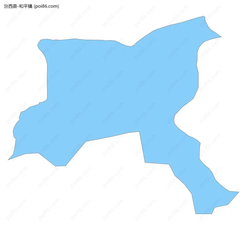 和平镇边界地图