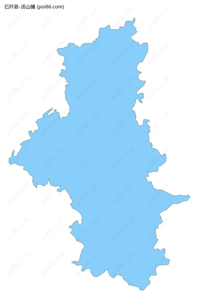 汤山镇边界地图