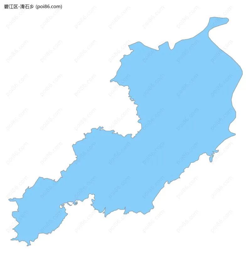 滑石乡边界地图