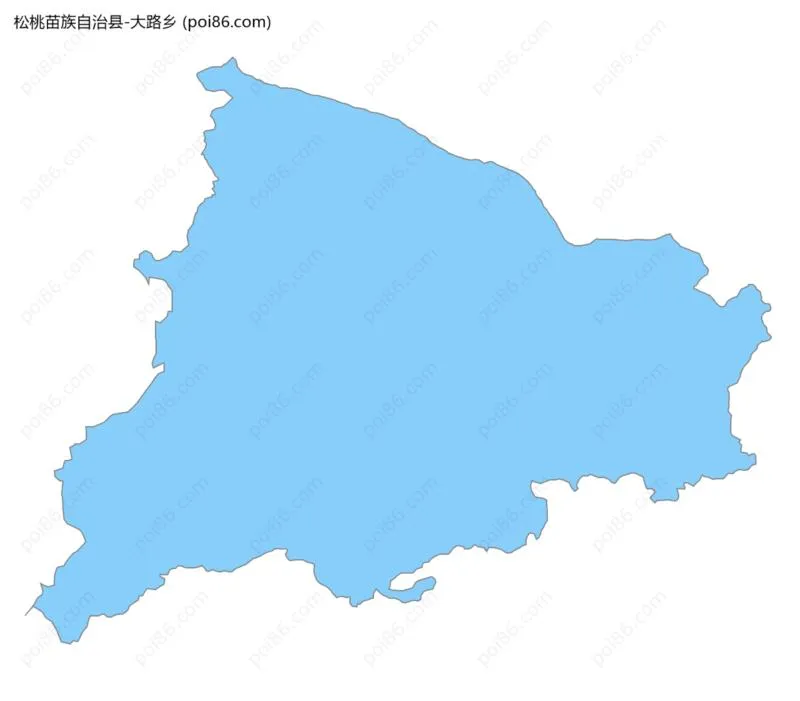 大路乡边界地图