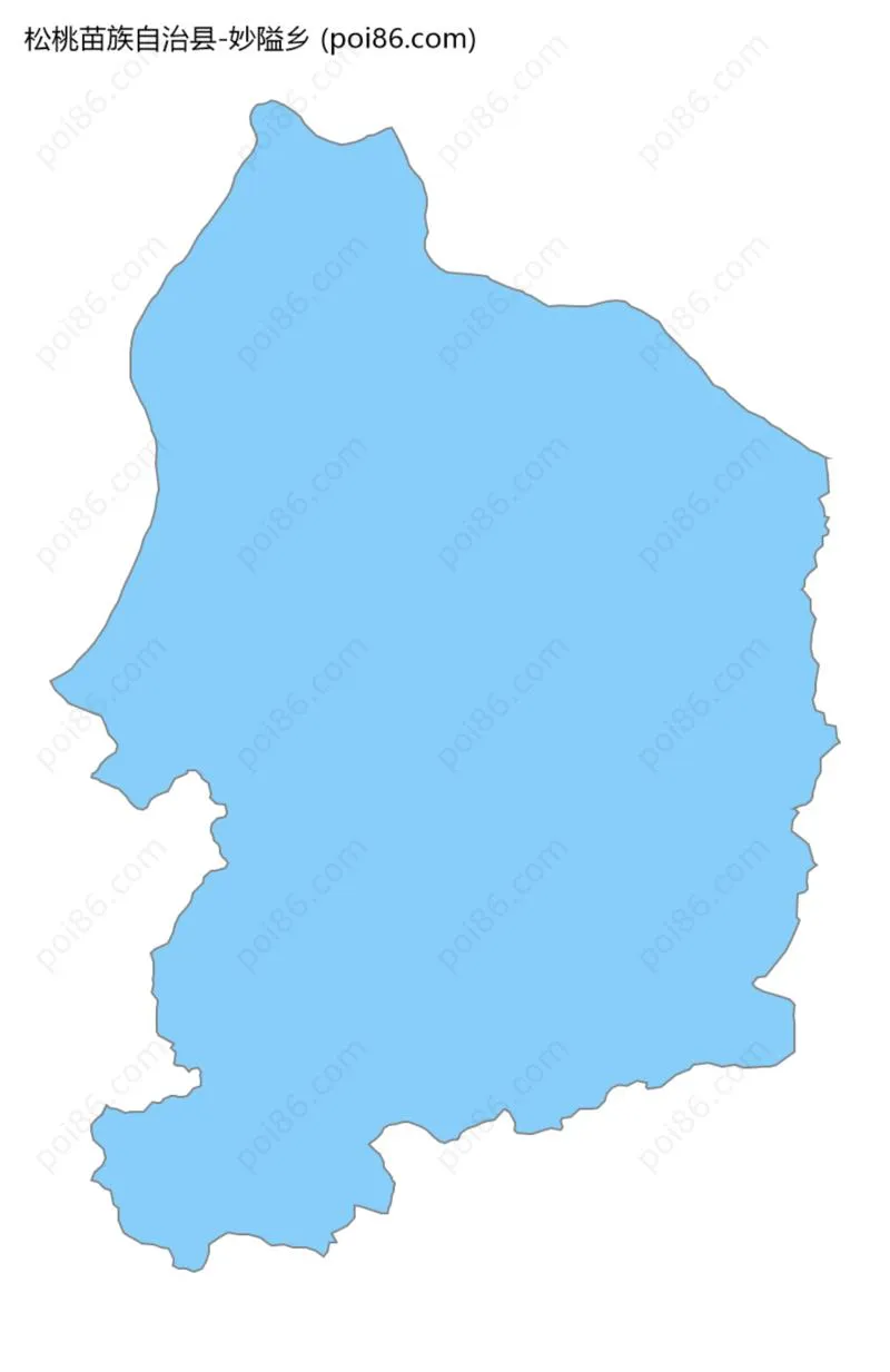 妙隘乡边界地图