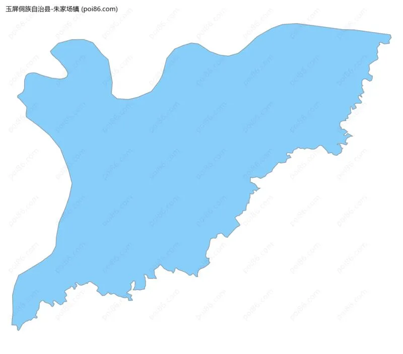 朱家场镇边界地图