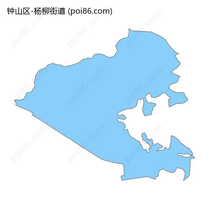 杨柳街道边界地图