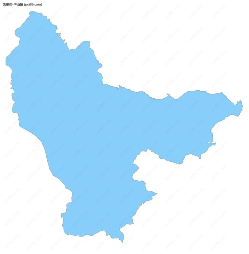 炉山镇边界地图