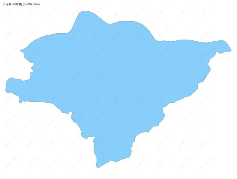 冷水镇边界地图