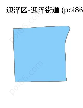 迎泽街道边界地图