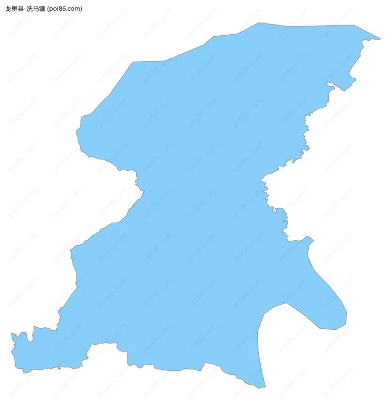 洗马镇边界地图