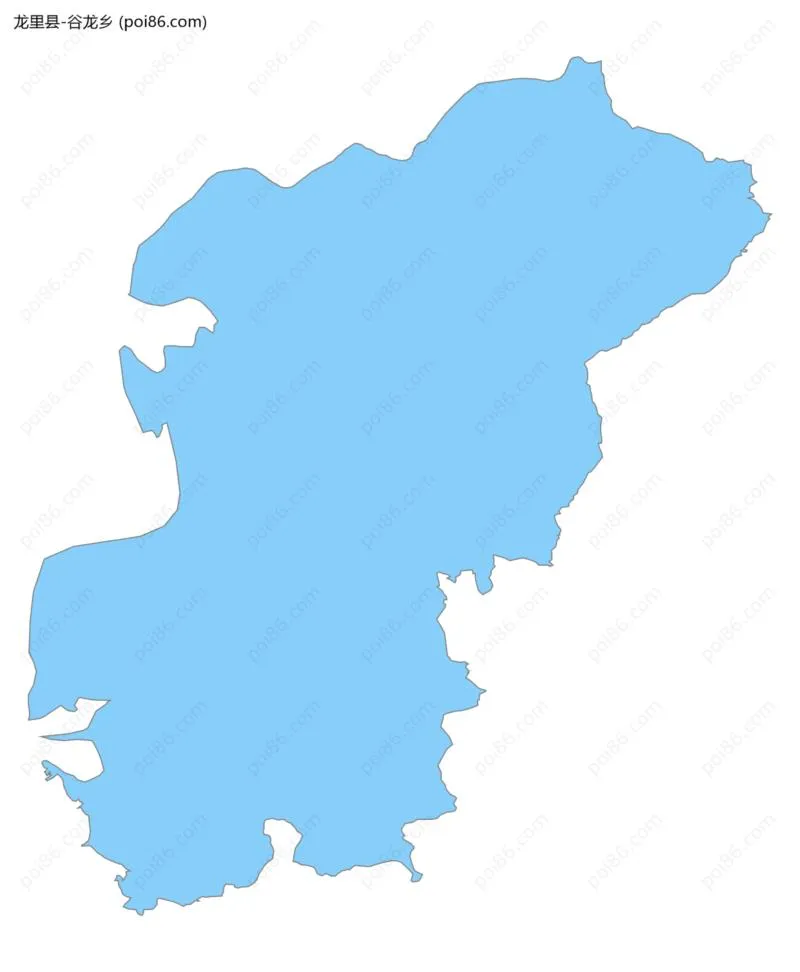 谷龙乡边界地图