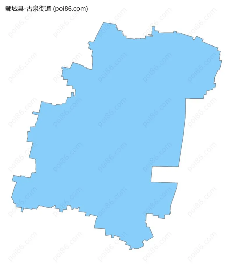 古泉街道边界地图