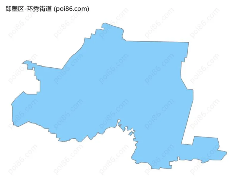 环秀街道边界地图