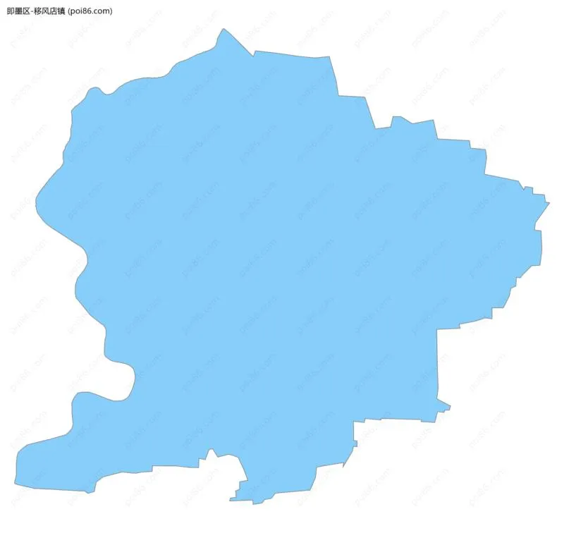 移风店镇边界地图