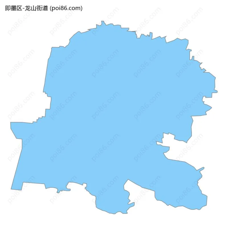 龙山街道边界地图