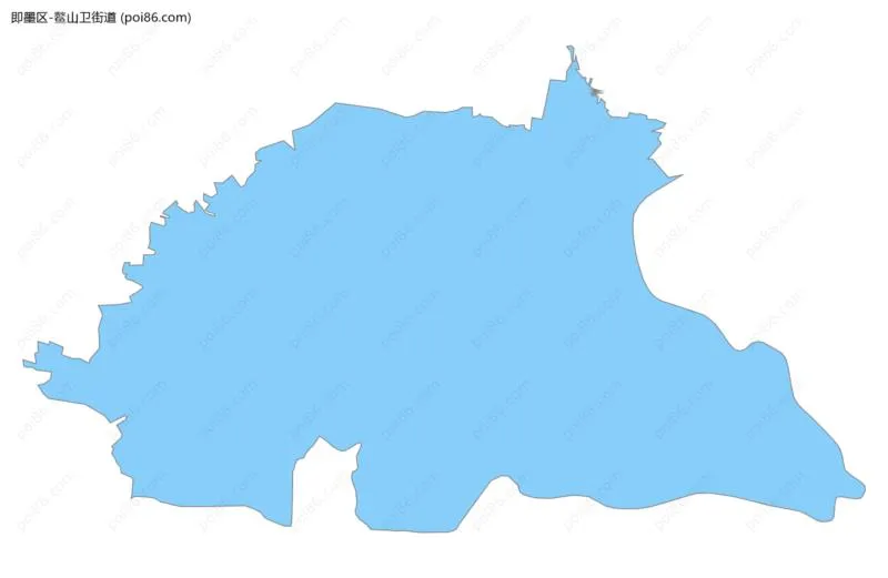 鳌山卫街道边界地图