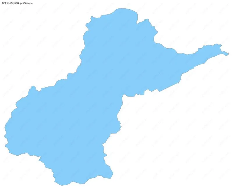 汤山城镇边界地图